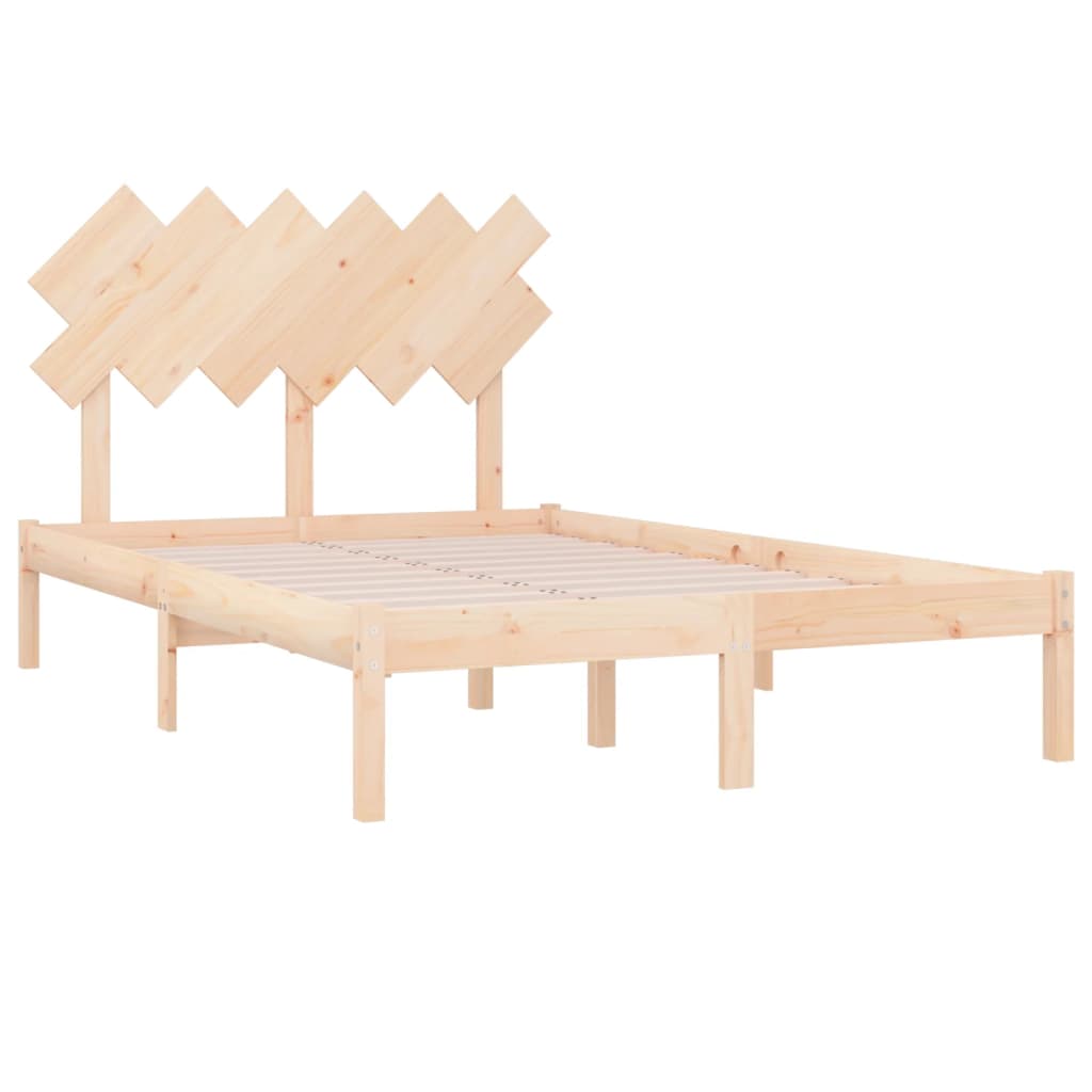 Πλαίσιο Κρεβατιού 120 x 190 εκ. από Μασίφ Ξύλο Small Double - PAKOBAZAAR