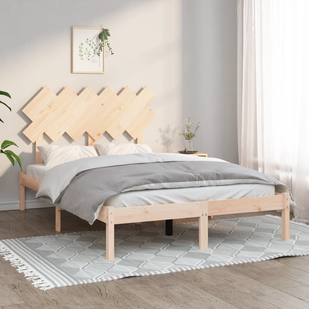 Πλαίσιο Κρεβατιού 120 x 190 εκ. από Μασίφ Ξύλο Small Double - PAKOBAZAAR
