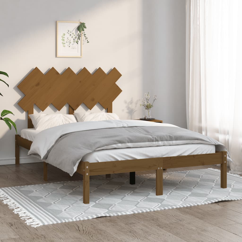 Πλαίσιο Κρεβατιού Μελί 120x190 εκ. Μασίφ Ξύλο Small Double