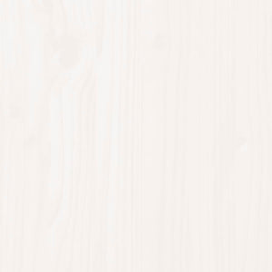 Πλαίσιο Κρεβατιού Λευκό 150 x 200 εκ. Μασίφ Ξύλο King Size - Pakobazaar