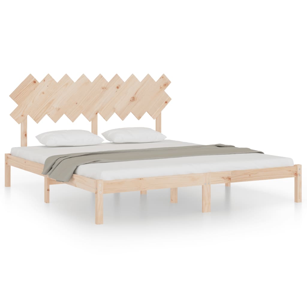 Πλαίσιο Κρεβατιού 180 x 200 εκ. Μασίφ Ξύλο Super King Size - PAKOBAZAAR