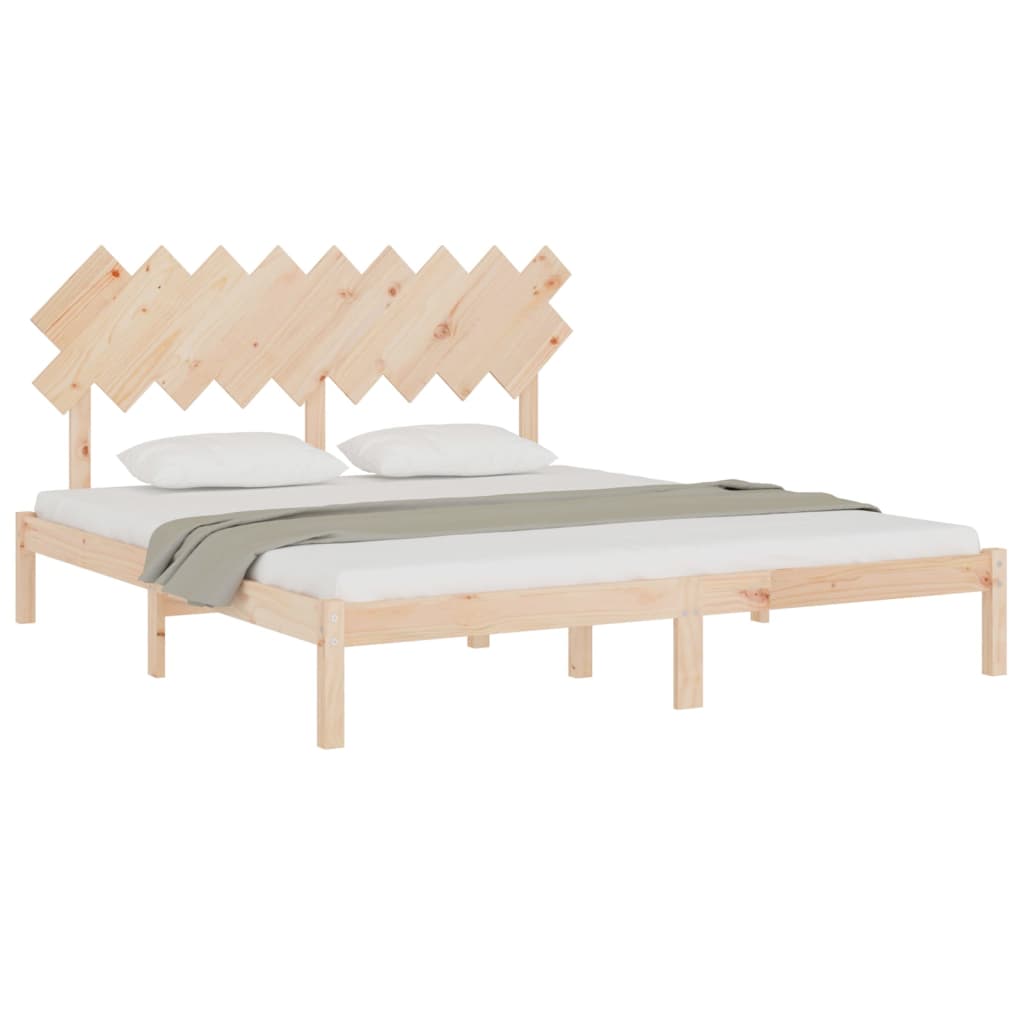 Πλαίσιο Κρεβατιού 180 x 200 εκ. Μασίφ Ξύλο Super King Size - PAKOBAZAAR