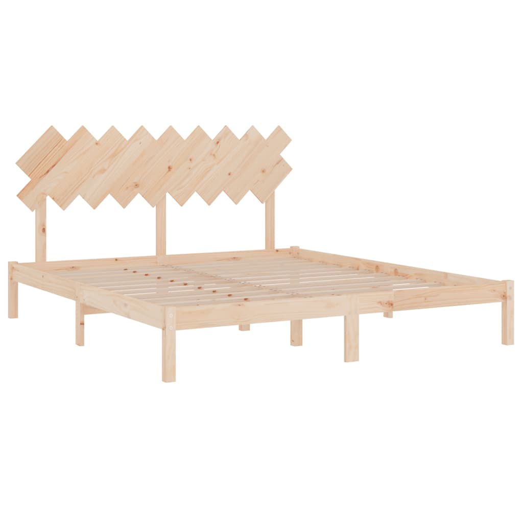 Πλαίσιο Κρεβατιού 180 x 200 εκ. Μασίφ Ξύλο Super King Size - PAKOBAZAAR