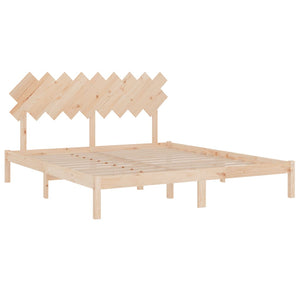 Πλαίσιο Κρεβατιού 180 x 200 εκ. Μασίφ Ξύλο Super King Size - PAKOBAZAAR