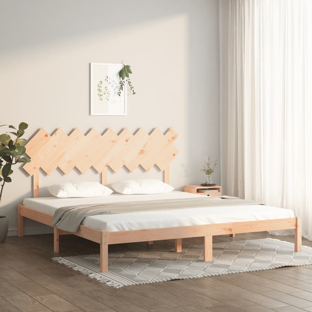 Πλαίσιο Κρεβατιού 180 x 200 εκ. Μασίφ Ξύλο Super King Size - PAKOBAZAAR