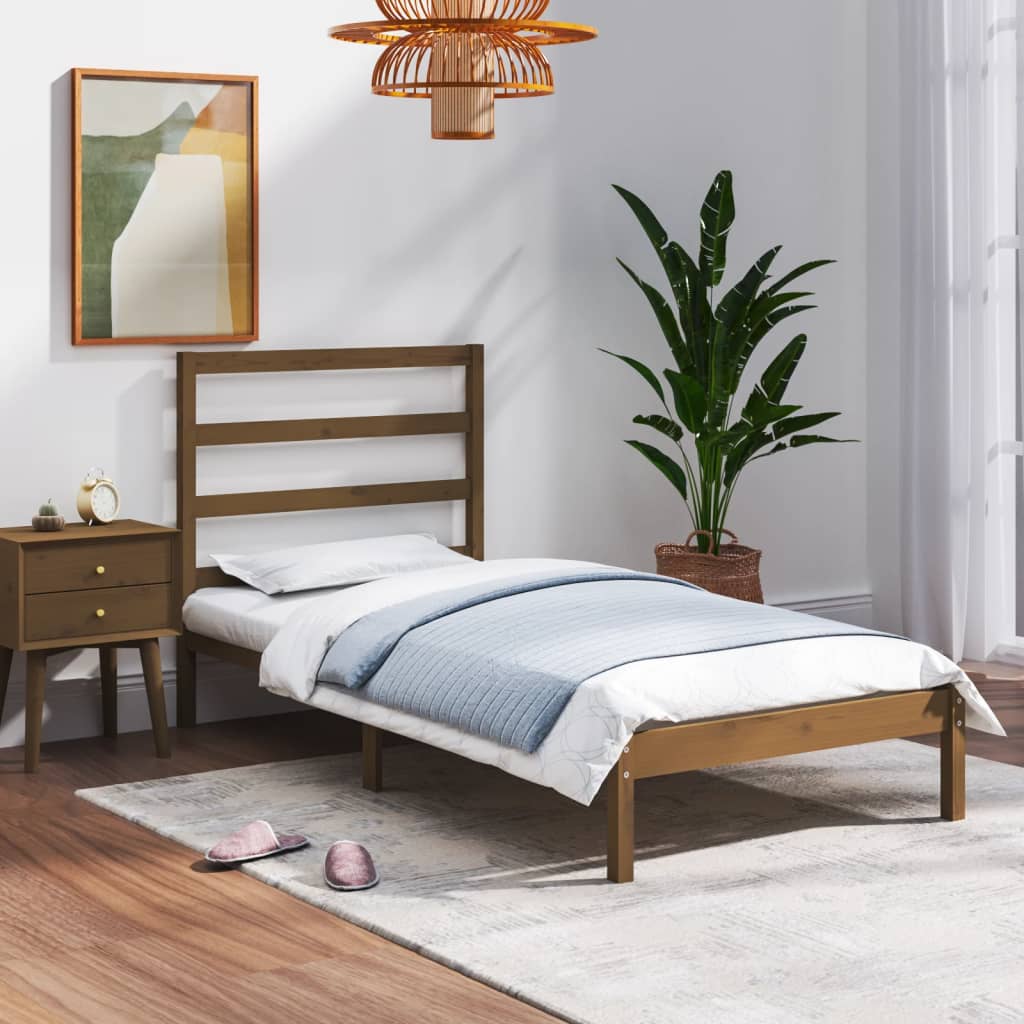 Πλαίσιο Κρεβατιού Μελί 75x190 εκ. Ξύλο Πεύκου Small Single - Pakobazaar