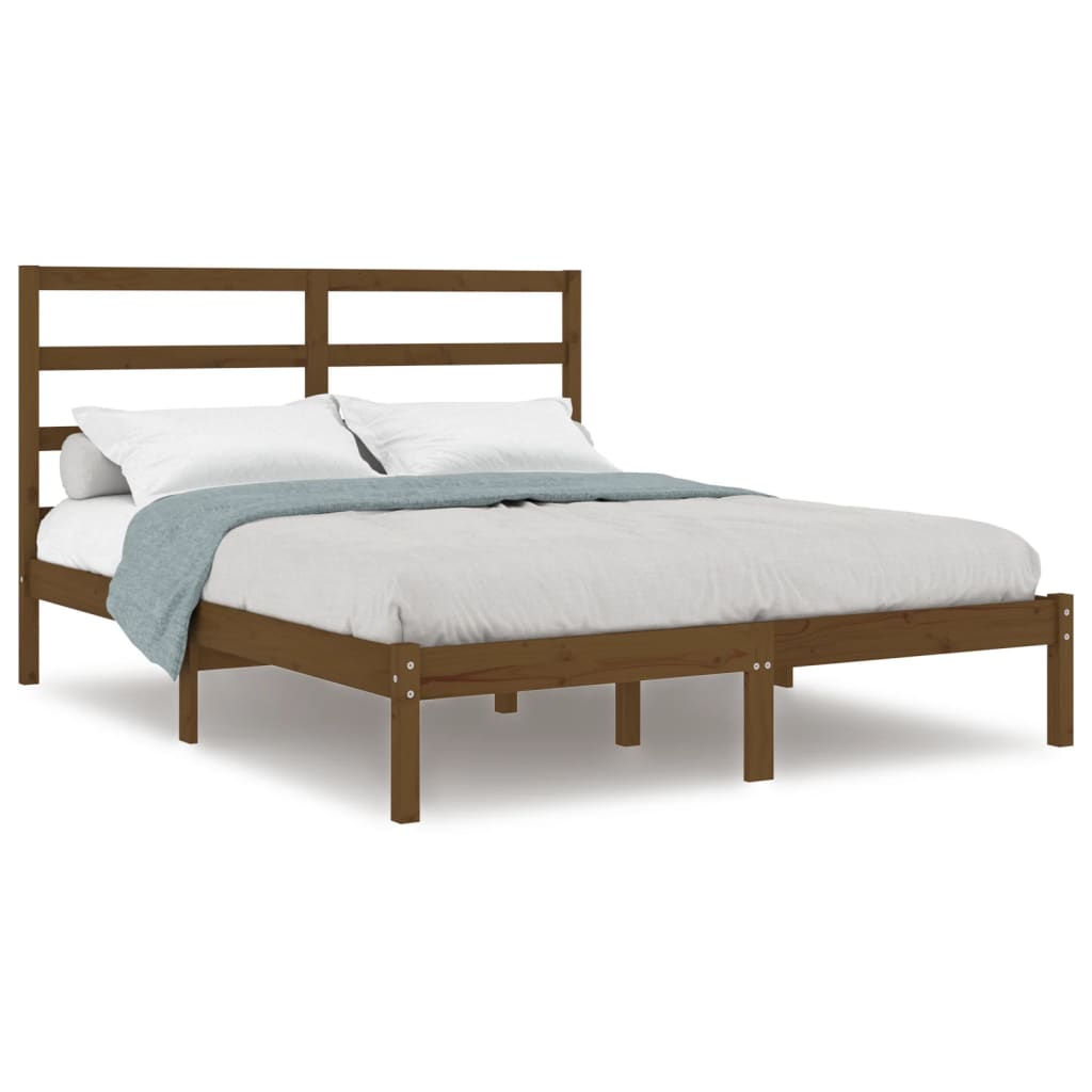 Πλαίσιο Κρεβατιού Μελί 150 x 200 εκ. Μασίφ Ξύλο King Size
