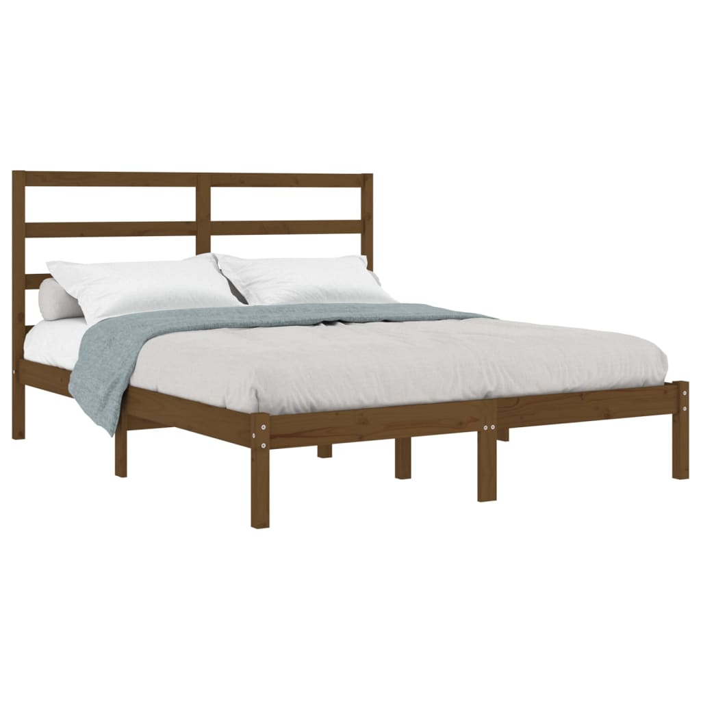Πλαίσιο Κρεβατιού Μελί 150 x 200 εκ. Μασίφ Ξύλο King Size
