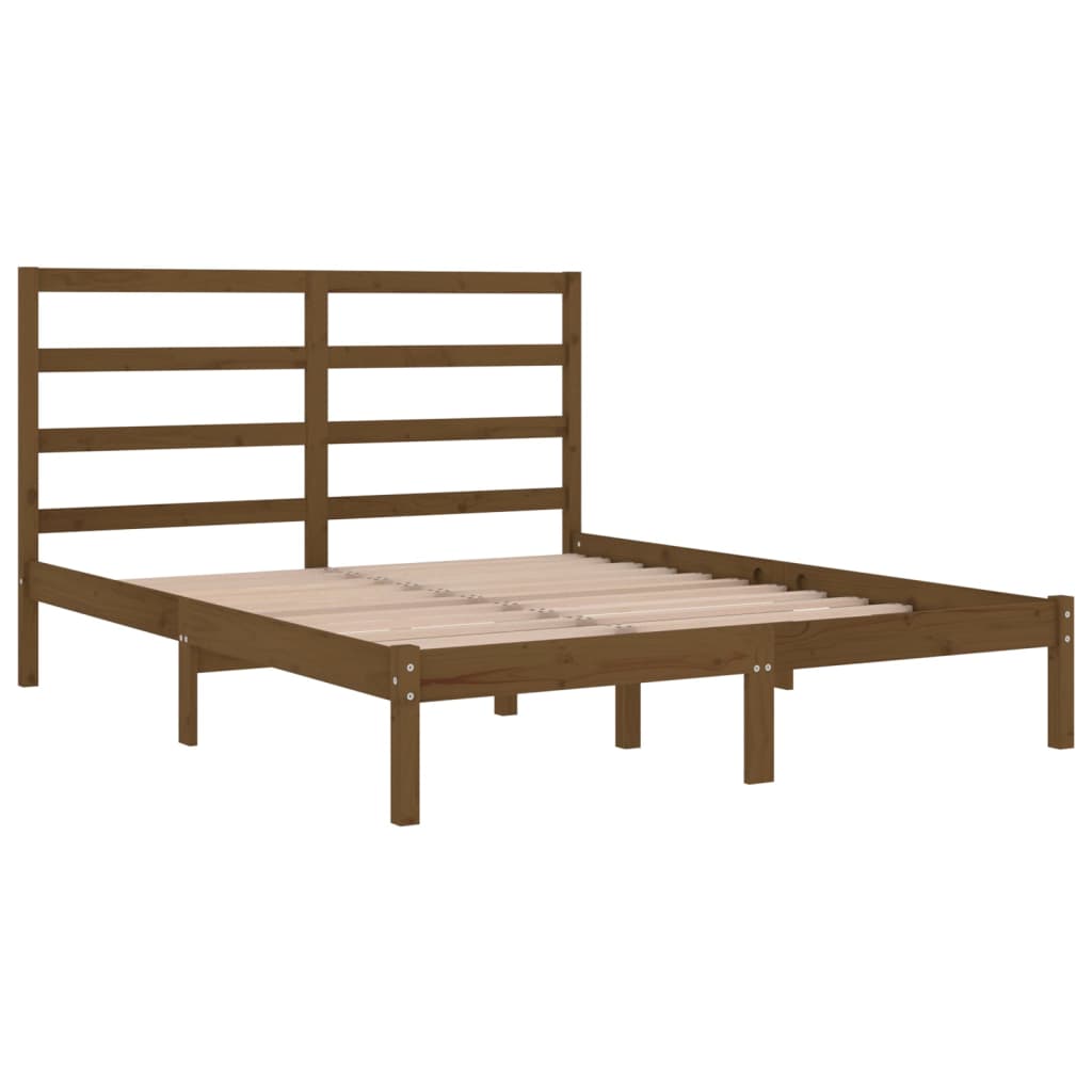 Πλαίσιο Κρεβατιού Μελί 150 x 200 εκ. Μασίφ Ξύλο King Size