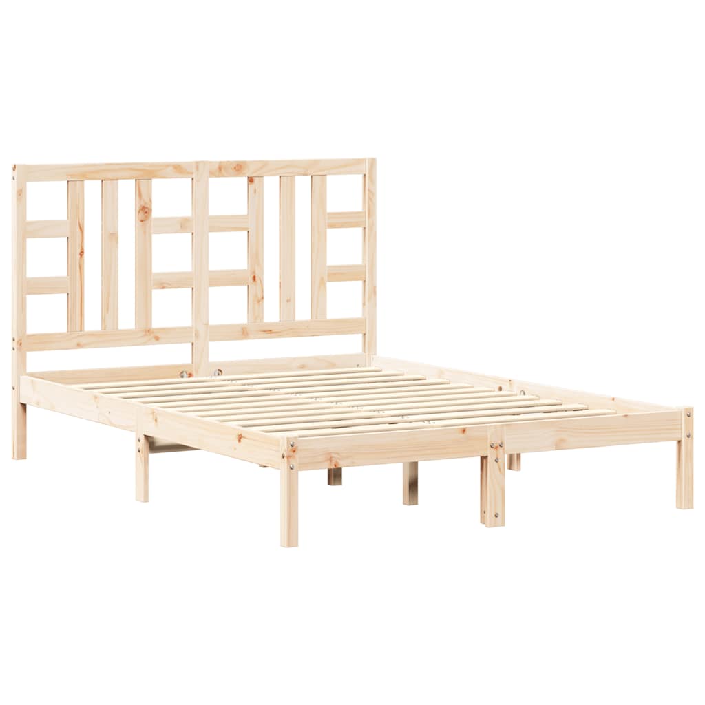 Πλαίσιο Κρεβατιού 135 x 190 εκ. από Μασίφ Ξύλο Double - PAKOBAZAAR