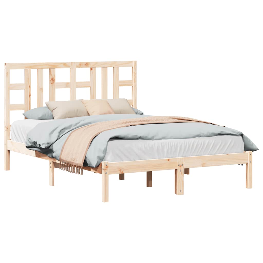 Πλαίσιο Κρεβατιού 135 x 190 εκ. από Μασίφ Ξύλο Double - PAKOBAZAAR