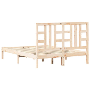 Πλαίσιο Κρεβατιού 135 x 190 εκ. από Μασίφ Ξύλο Double - PAKOBAZAAR