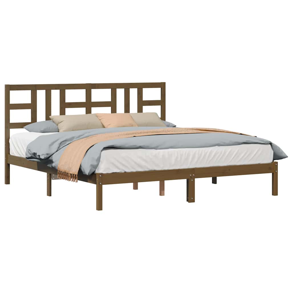 Πλαίσιο Κρεβατιού Μελί 180 x 200 εκ. Μασίφ Ξύλο Super King - Pakobazaar