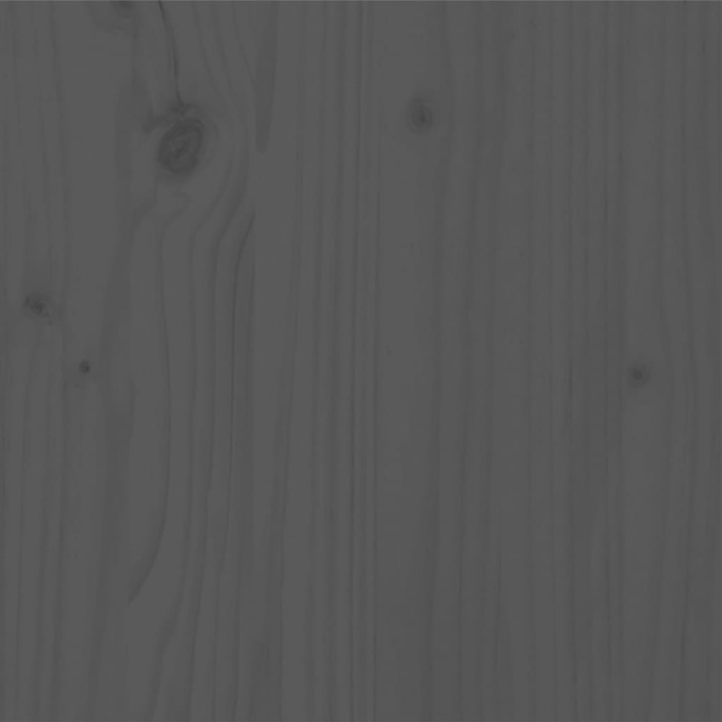 Πλαίσιο Κρεβατιού Γκρι 120 x 200 εκ. από Μασίφ Ξύλο - Pakobazaar