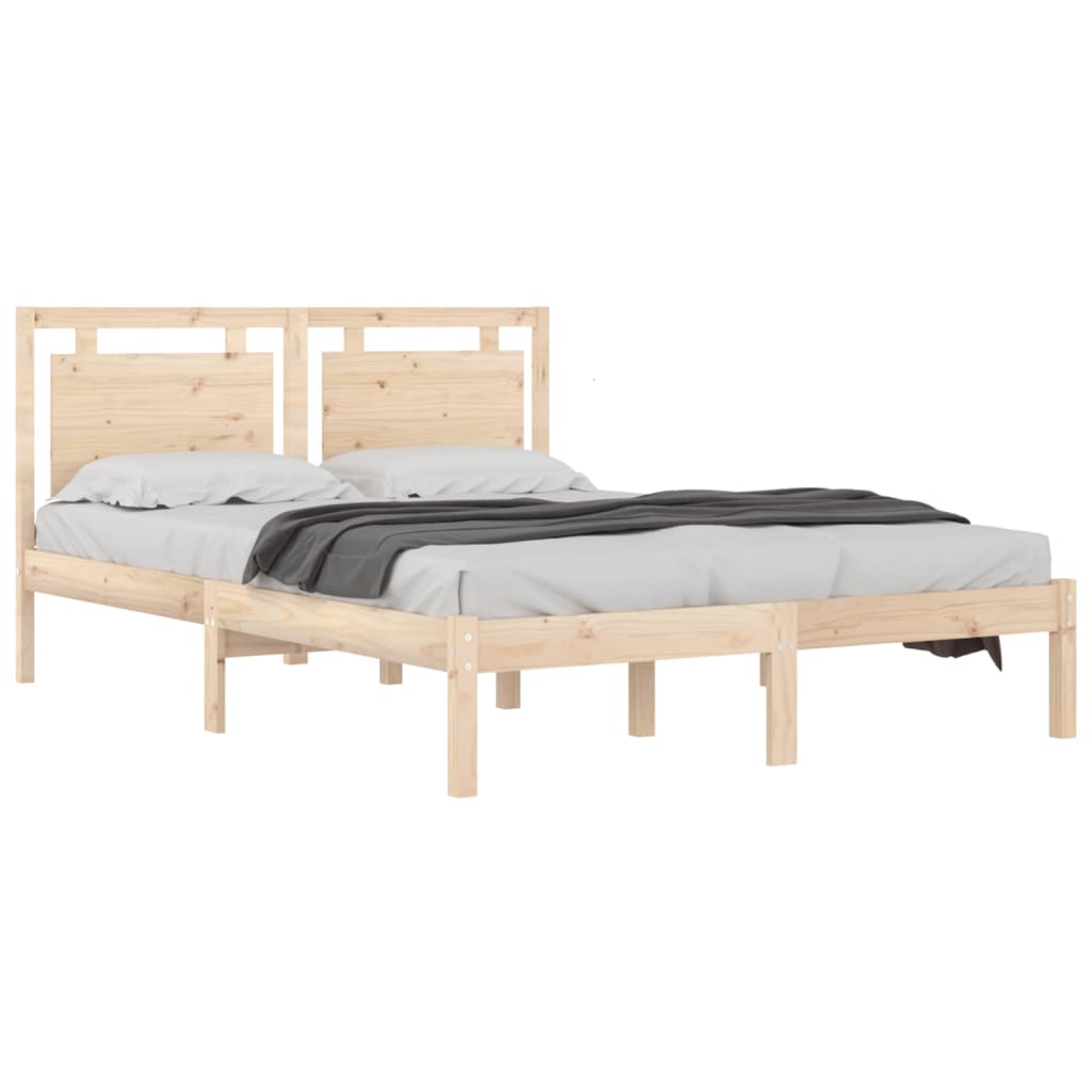 Πλαίσιο Κρεβατιού 180 x 200 εκ. Μασίφ Ξύλο Super King Size - PAKOBAZAAR
