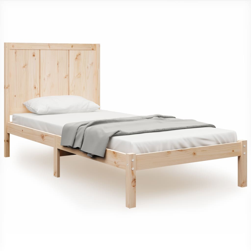 Σκελετός Κρεβατιού Χωρίς Στρώμα 100x200 εκ. Μασίφ Πεύκο
