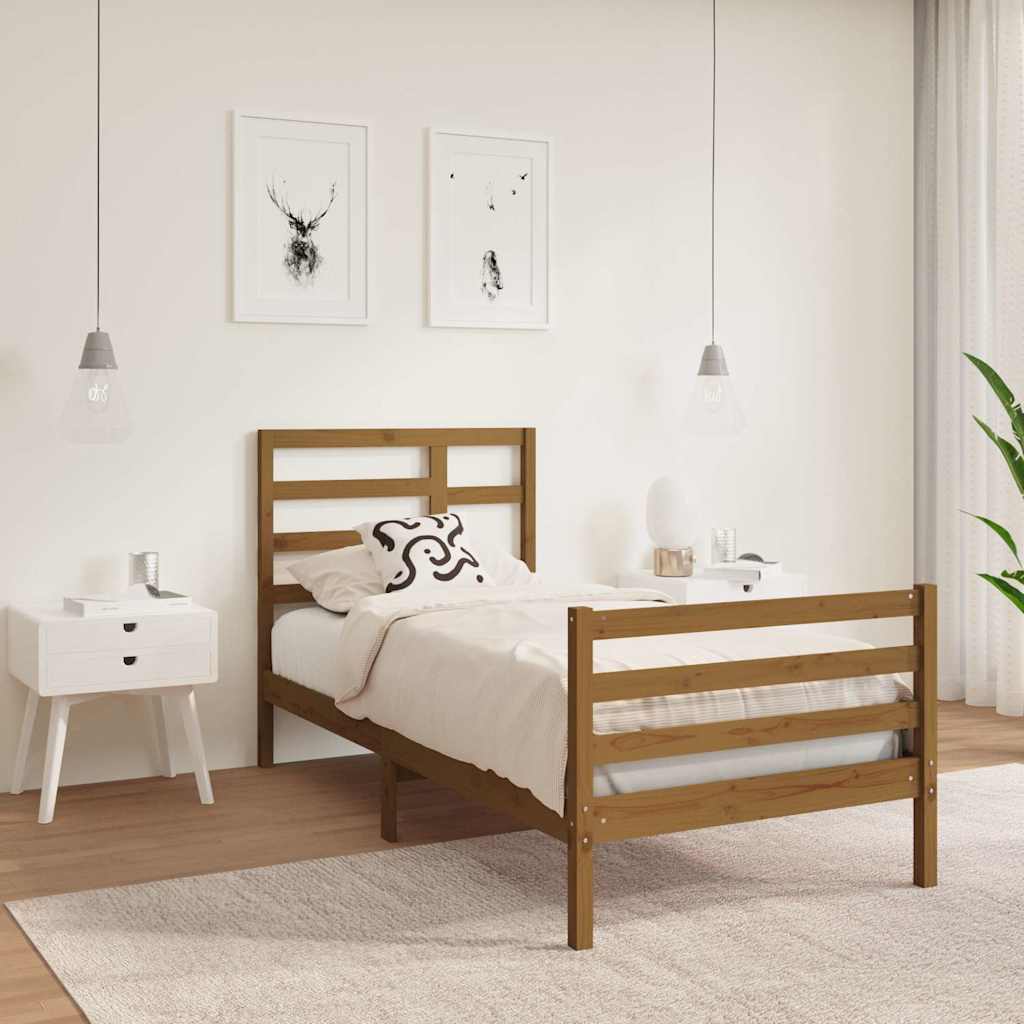 Πλαίσιο Κρεβατιού Μελί 75x190 εκ. Ξύλο Πεύκου Small Single