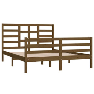 Πλαίσιο Κρεβατιού Μελί 150 x 200 εκ. Μασίφ Ξύλο King Size