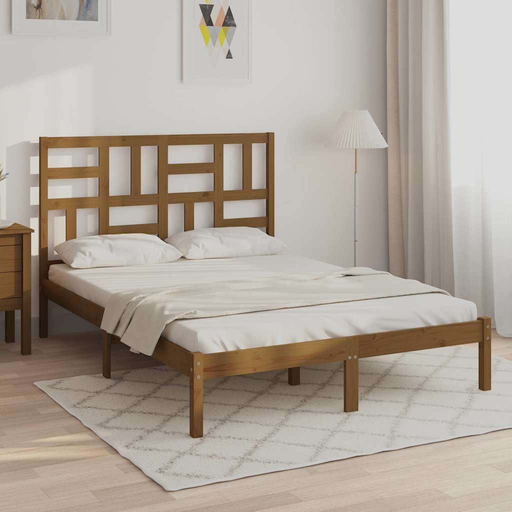 Πλαίσιο Κρεβατιού Μελί 120x190 εκ. Μασίφ Ξύλο Small Double - Pakobazaar