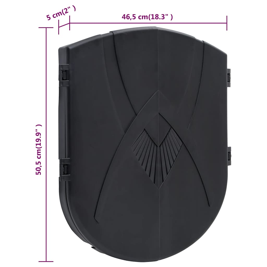 Στόχος Ηλεκτρικός Μαύρος από Πολυπροπυλένιο με Βελάκια