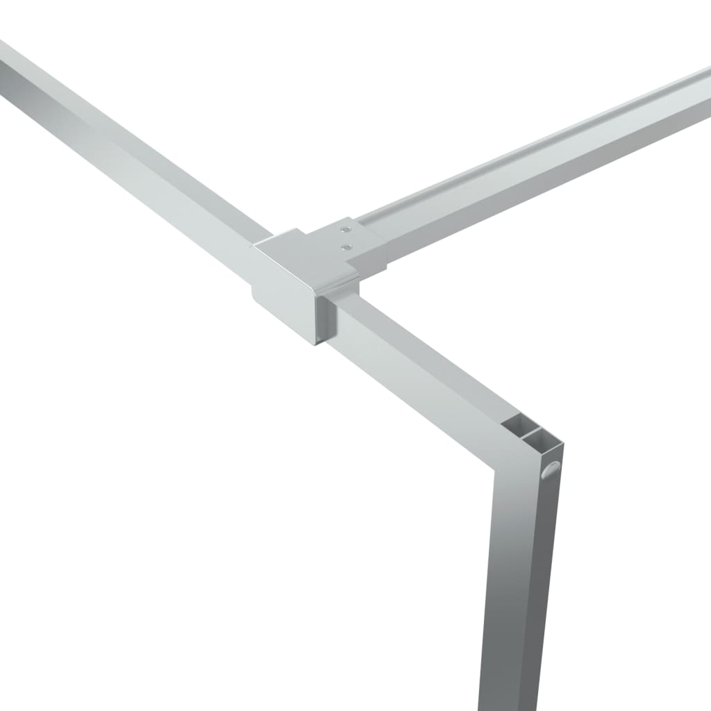 Διαχωριστικό Ντουζιέρας Ασημί 115x195 εκ. από Διαυγές Γυαλί ESG - Pakobazaar