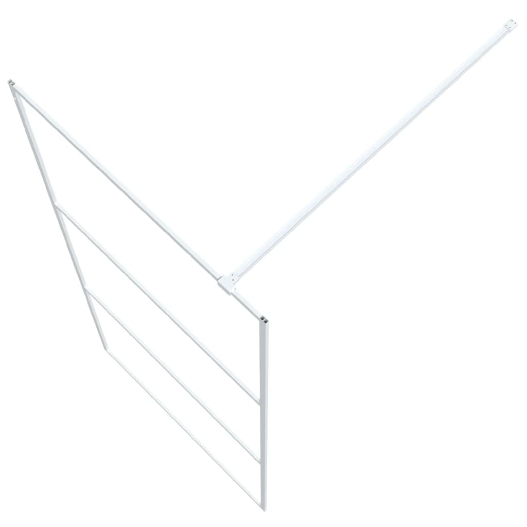 Διαχωριστικό Ντουζιέρας Λευκό 90x195 εκ. από Διάφανο Γυαλί ESG - PAKOBAZAAR