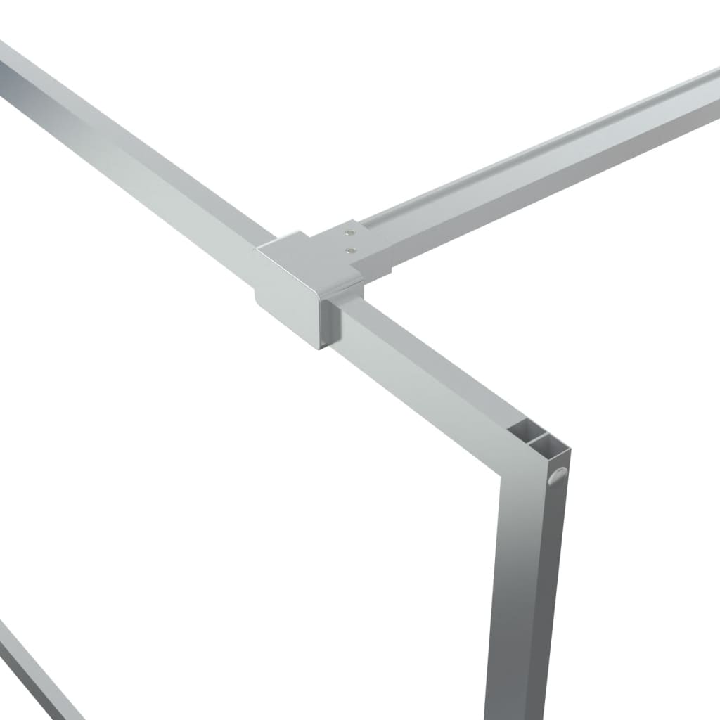 Διαχωριστικό Ντουζιέρας με Αμμοβολή Ασημί 100x195 εκ. Γυαλί ESG - PAKOBAZAAR