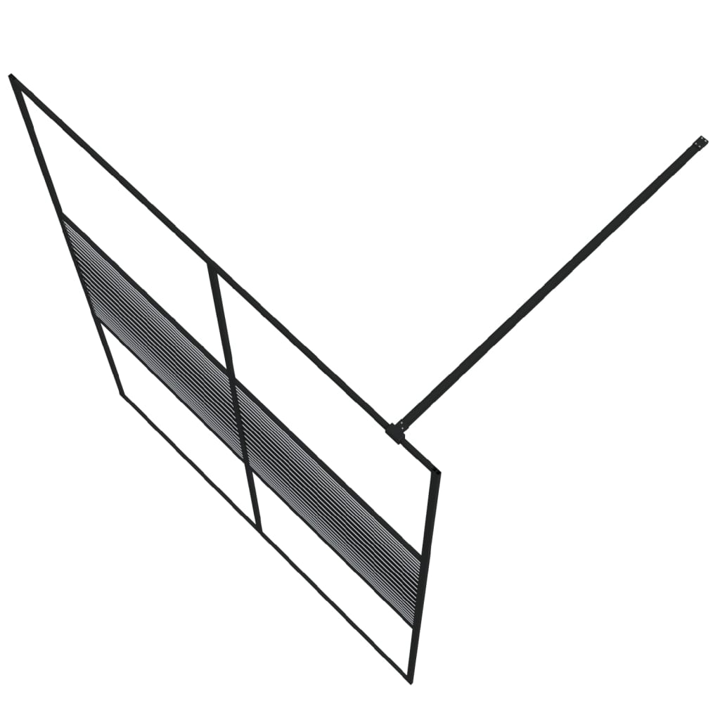 Διαχωριστικό Ντουζιέρας Μαύρο 140x195 εκ. από Διάφανο Γυαλί ESG - PAKOBAZAAR