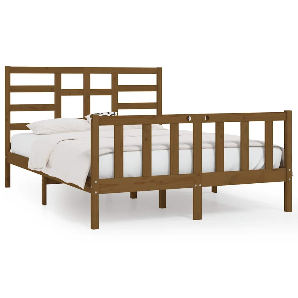 Πλαίσιο Κρεβατιού Μελί 150 x 200 εκ. Μασίφ Ξύλο King Size