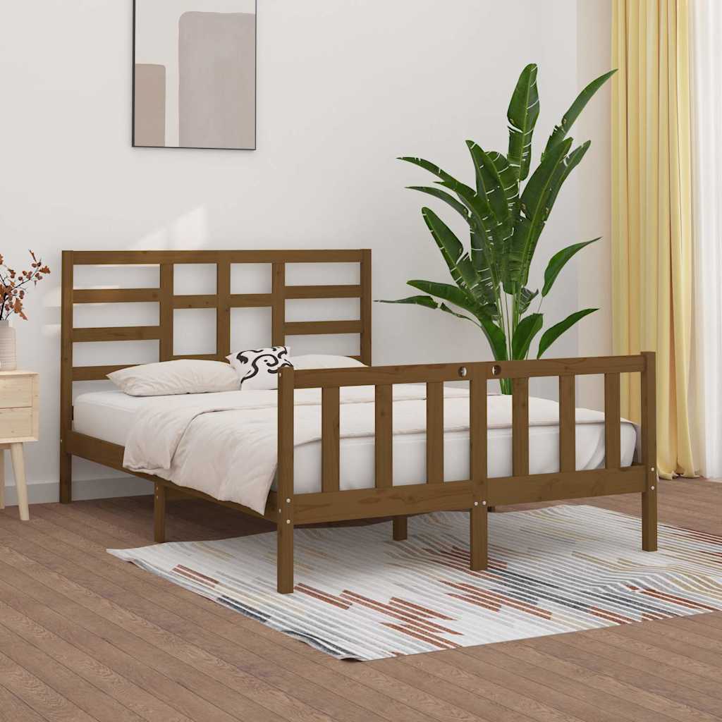 Πλαίσιο Κρεβατιού Μελί 150 x 200 εκ. Μασίφ Ξύλο King Size