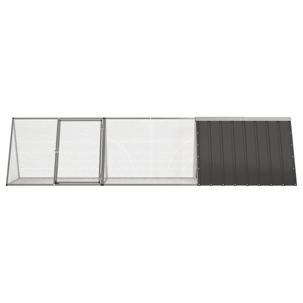 Κλουβί για Κουνέλι Ανθρακί 302,5x80,5x71 εκ. από Γαλβανισμένο Ατσάλι - PAKOBAZAAR