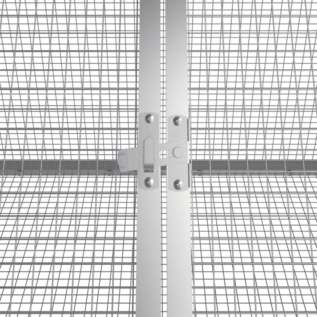 Κλουβί για Κουνέλι Ανθρακί 302,5x80,5x71 εκ. από Γαλβανισμένο Ατσάλι - PAKOBAZAAR
