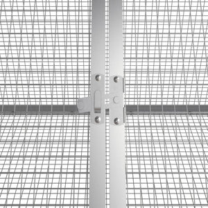 Κλουβί Κουνελιών Ανθρακί 403,5x80,5x71 εκ Γαλβανισμένος Χάλυβας - PAKOBAZAAR