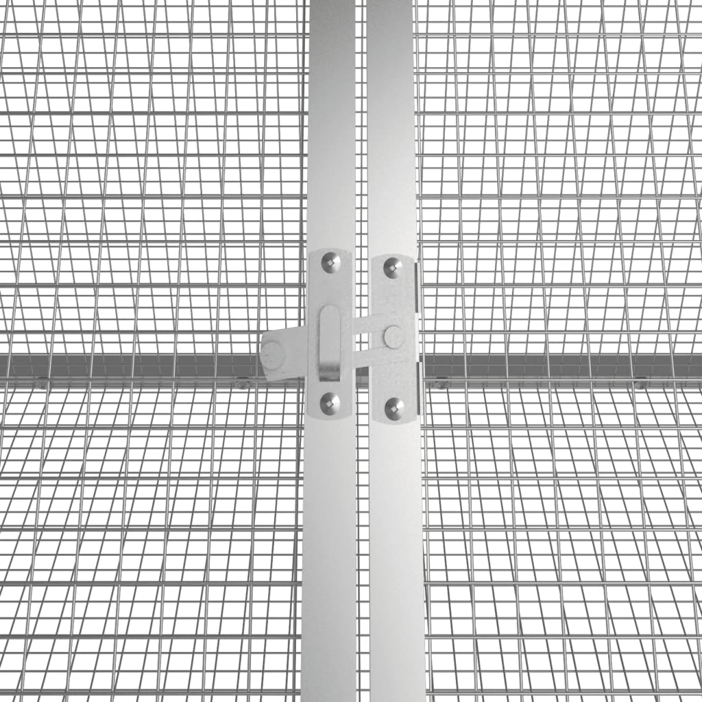 Κλουβί Κουνελιών Ανθρακί 504,5x80,5x71 εκ Γαλβανισμένος Χάλυβας - PAKOBAZAAR