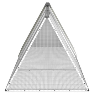 Κλουβί Κουνελιού Γκρι 302,5x80,5x71 εκ. από Γαλβανισμένο Ατσάλι - PAKOBAZAAR