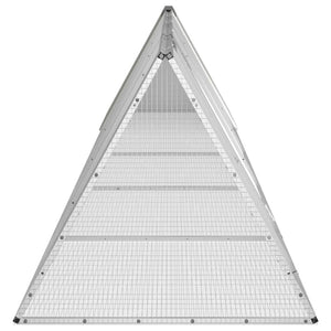 Κλουβί Κουνελιών Γκρι 504,5x80,5x71 εκ. Γαλβανισμένος Χάλυβας - PAKOBAZAAR