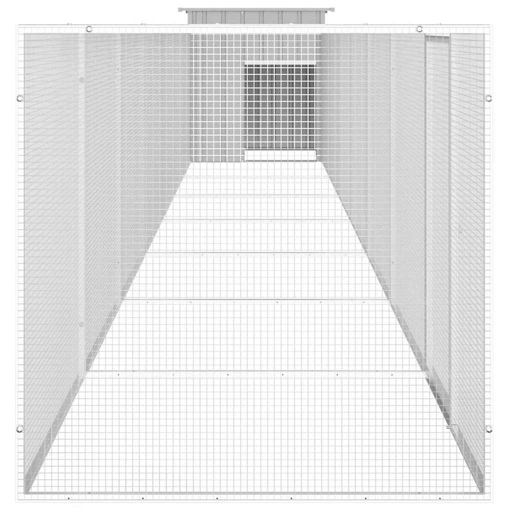 Κοτέτσι - Κλουβί Γκρι 800x91x100 εκ. από Γαλβανισμένο Χάλυβα - PAKOBAZAAR