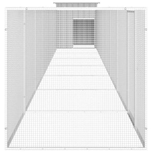 Κοτέτσι - Κλουβί Γκρι 800x91x100 εκ. από Γαλβανισμένο Χάλυβα - PAKOBAZAAR