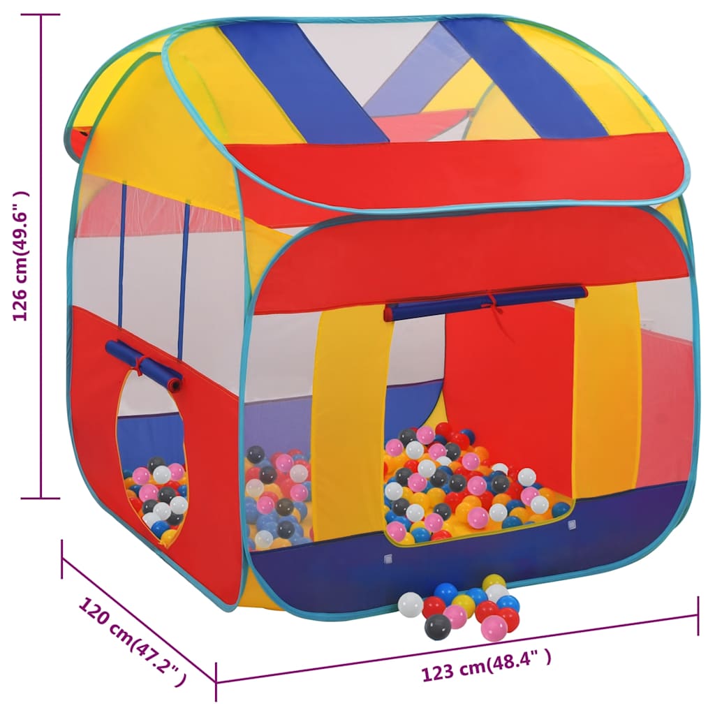 Παιδική Σκηνή 123 x 120 x 126 εκ. με 550 Μπάλες - PAKOBAZAAR