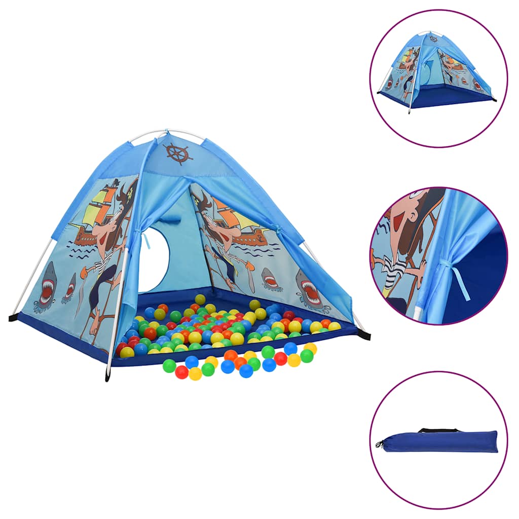 Παιδική Σκηνή Μπλε 120 x 120 x 90 εκ. με 250 Μπάλες - PAKOBAZAAR
