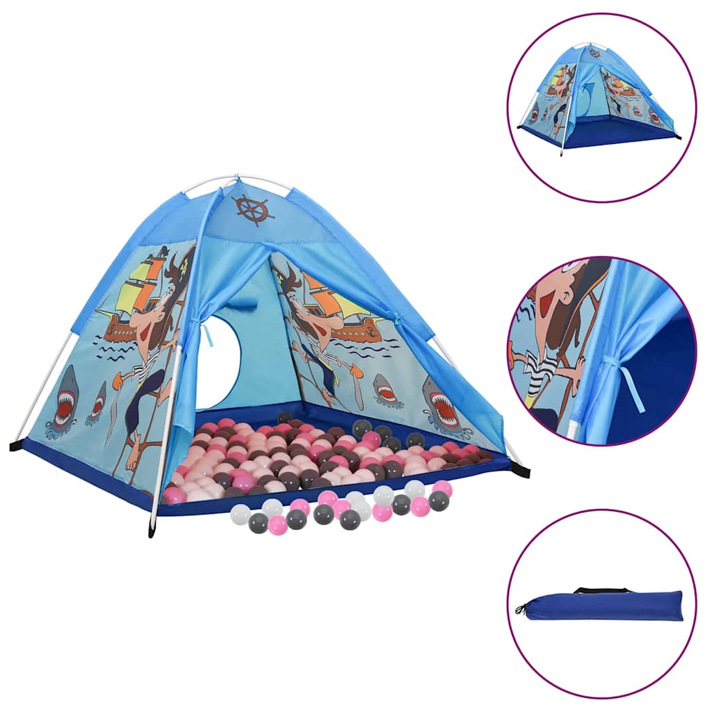 Παιδική Σκηνή Μπλε 120 x 120 x 90 εκ. με 250 Μπάλες - PAKOBAZAAR