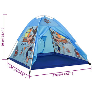 Παιδική Σκηνή Μπλε 120 x 120 x 90 εκ. με 250 Μπάλες - PAKOBAZAAR