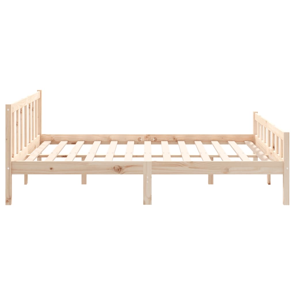 Πλαίσιο Κρεβατιού 140 x 190 εκ. από Μασίφ Ξύλο - Pakobazaar