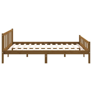 Πλαίσιο Κρεβατιού Μελί 150 x 200 εκ. Μασίφ Ξύλο King Size