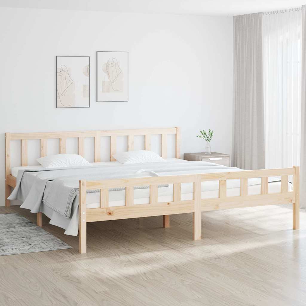 Πλαίσιο Κρεβατιού 180 x 200 εκ. Μασίφ Ξύλο Super King Size