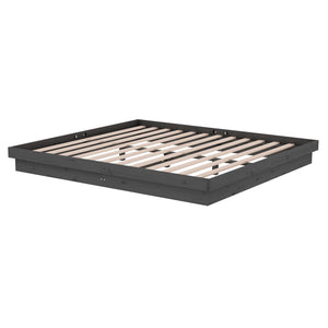 Πλαίσιο Κρεβατιού Γκρι 180 x 200 εκ Ξύλο Πεύκου Super King