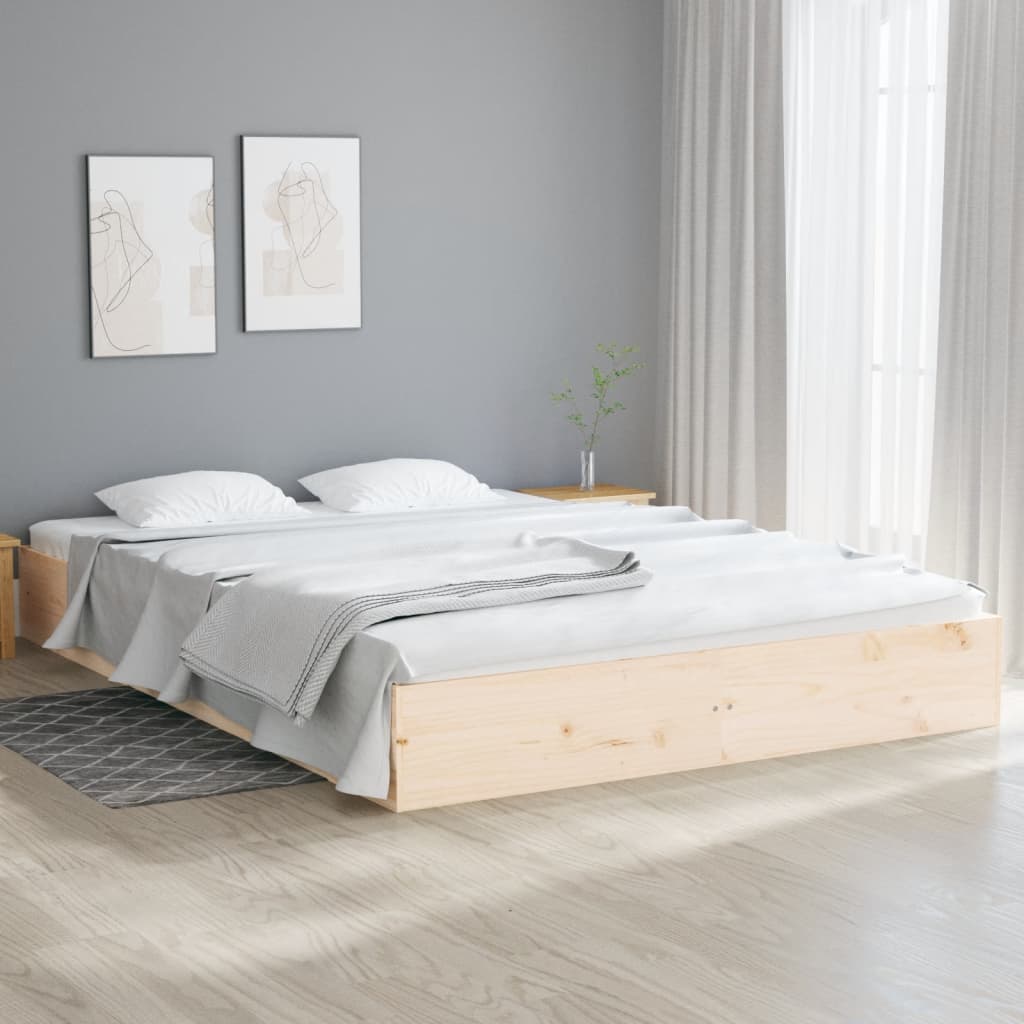 Πλαίσιο Κρεβατιού 150 x 200 εκ. Μασίφ Ξύλο King Size - Pakobazaar