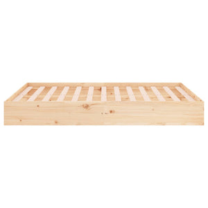 Πλαίσιο Κρεβατιού 135 x 190 εκ. από Μασίφ Ξύλο Double - Pakobazaar