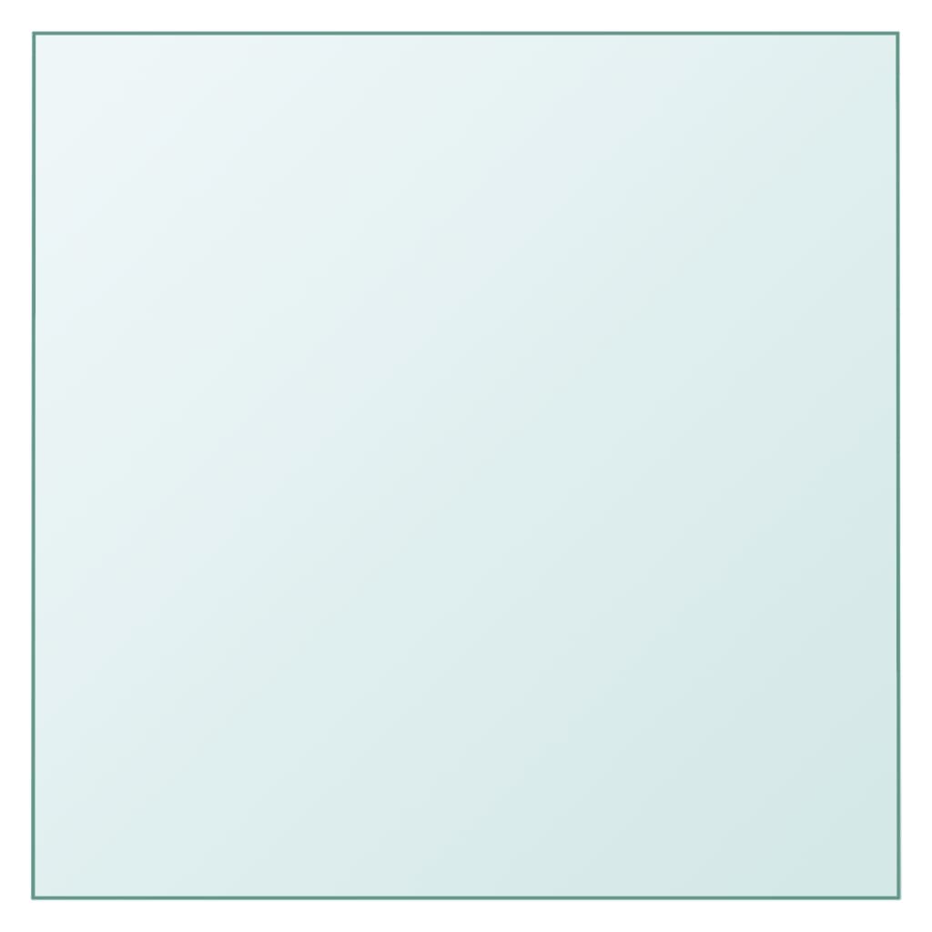 Επιφάνεια Τραπεζιού Διαφανής 30 x 30 εκ. από Ψημένο Γυαλί - Pakobazaar