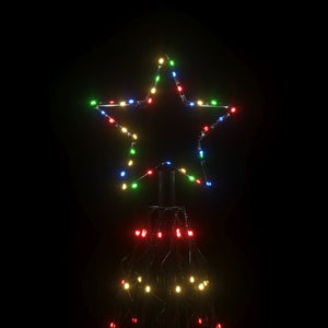Χριστουγεννιάτικο Δέντρο Κώνος 1400 LED Πολύχρωμο 160x500 εκ.